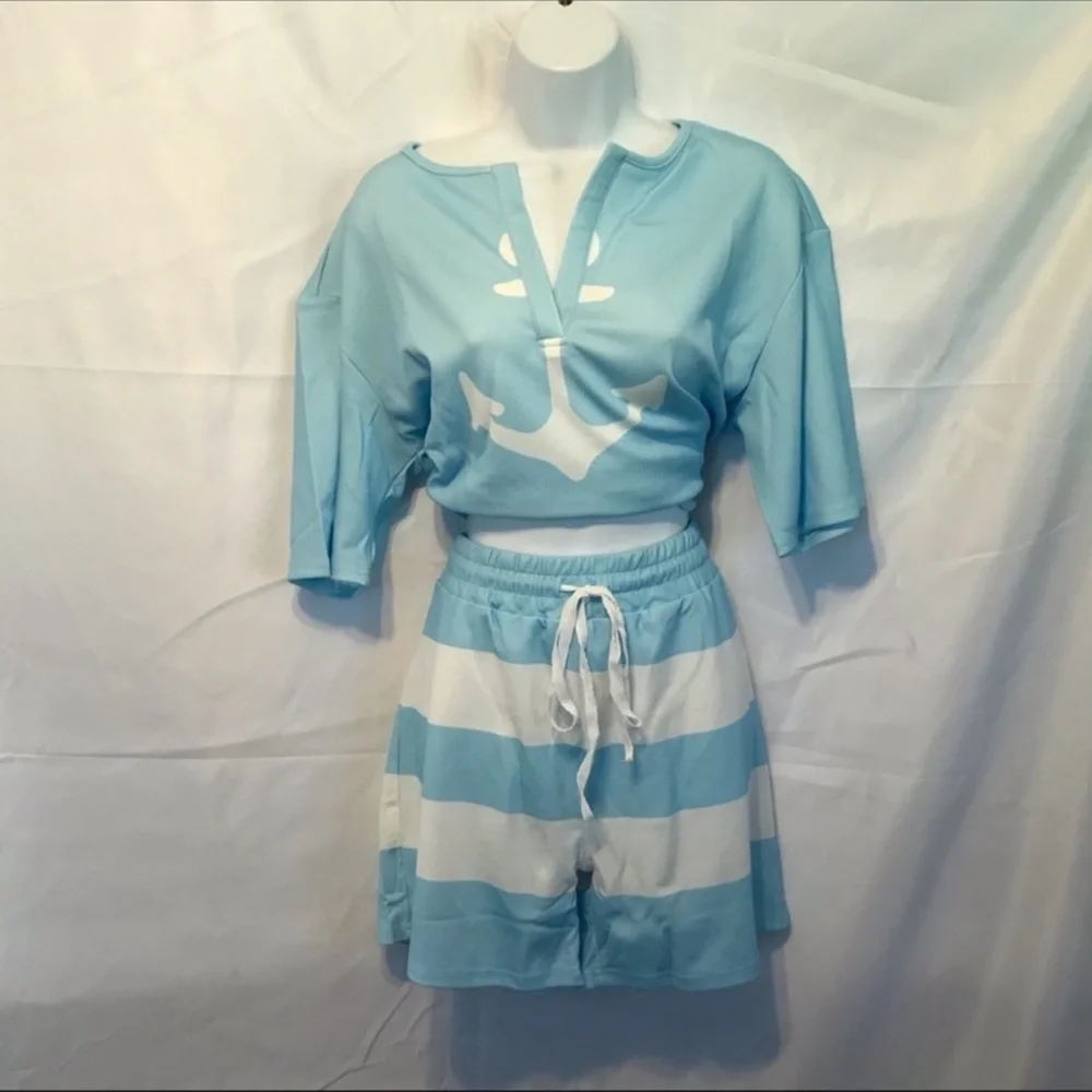 CBR anchor shorts set NWT